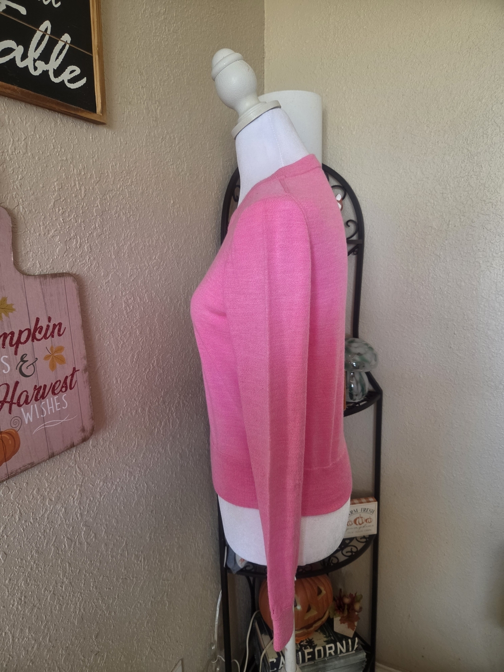 J. Crew Pink Scoopneck Lightweight Sweater - Picture 4 of 8
